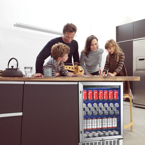 AOBOSI 164 Cans (12 oz.) BuiltIn Beverage Refrigerator & Reviews Wayfair